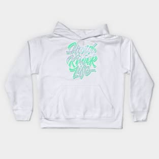 Hard Knock Mint Foam Kids Hoodie